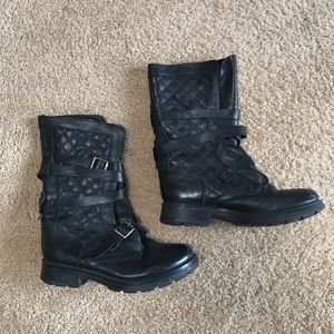 Steve Madden Leather Black Boots